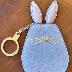 Kate spade Bunny Keychain. Light Pink
